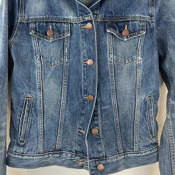 GAP 1969 Icon Flap Jack Medium Wash Denim Jacket - Picture 3 of 9